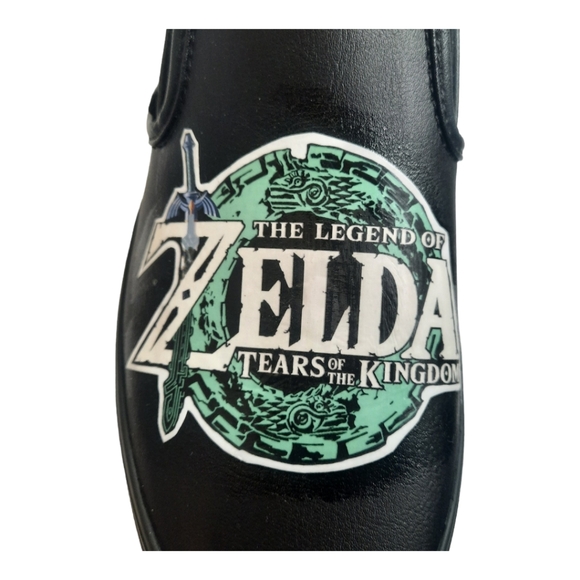 Vans Custom Glow in the dark Zelda Tears of the Kingdom black leather shoes 8.5 - Picture 8 of 16